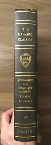Antik 190 Die Harvard-Klassiker Essays der Adresse Stuart Mill Carlyle Vol 25 - Bild 1 von 13