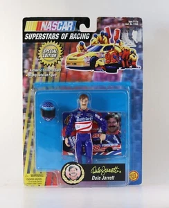 NASCAR Superstars of Racing Dale Jarrett Action Figure w/Card 1998 ToyBiz New - Picture 1 of 8