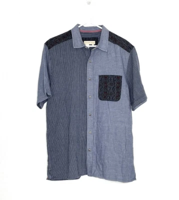 Territory Ahead Shirt Mens L Button Up Southwestern Aztec Stripe Top Mixed Print - Image 1 of 4