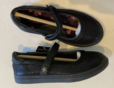 NIB French Toast Size 12 Glynnis Black Foil Star Strap Mary Jane Shoes for Girls - Image 1 of 4