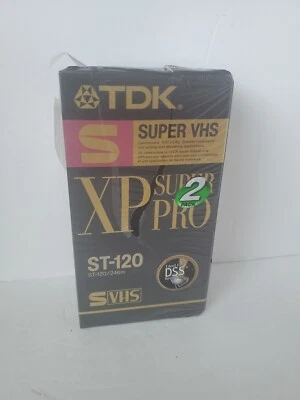 2 TDK Super VHS XP Super Pro ST-120/246m ST-120 Nuevo Precintado. Ver descripción Foto 1 de 3