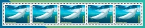 BELUGA WHALE,, WHALES = S/S of 5 stamps cut fr Uncut Press Sheet Canada 2022 MNH - Picture 1 of 1