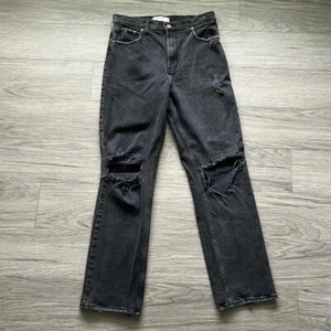 Abercrombie & Fitch - 90's Straight Ultra High Rise Size 28/6R Black Denim - Bild 1 von 7