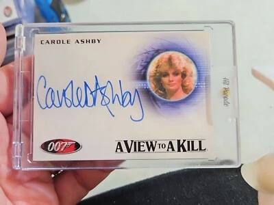 James Bond 007 Signed Auto Carole Ashby Whistling Girl View To A Kill A152 - Image 1 of 2