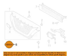 NISSAN OEM 19-20 Altima,Maxima Grille Grille Components-Emblem 628896CA0A - Picture 1 of 2