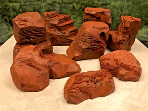 Wargaming Terrain SET OF 8 PAINTED Modular Hills Red Rock Mars Sedona Hellstone - Picture 1 of 12