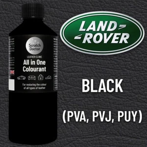 Leather Paint LAND ROVER Car Seat BLACK PVA/PVJ/PUY All in One 250ml Dye Repair - Picture 1 of 7