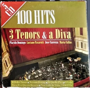 3 Tenors & A Diva 100 Hits, 5 CD Box Set HIT536 CD Maria Callas - Picture 1 of 3