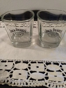 Jack Daniels Whiskey Square Rocks Glass Old No 7 Brand Set of 2 - Bild 1 von 3