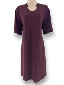 Chico's Size 3 = XL/16 Royal Bordeaux Adeline Shift Dress *One inch snag in back - Picture 1 of 5