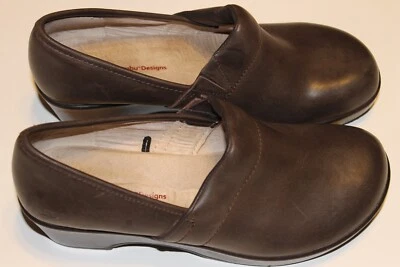 JBU Jambu Córdoba Zapatos Cuero Marrón Espuma con Memoria Cómodo Zueco Enfermería 8.5 M Foto 1 de 4