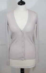 Gap Banana Republic 100% Merino Extra Fine Wool Light Pink Rib Cardigan XS BNWT - Picture 1 of 8