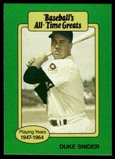 1987 Hygrade All-Time Greats Duke Snider Los Angeles Dodgers #NNO