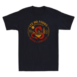 Lee Ho Fooks Soho London Est 1978 Funny Dragon Graphic Vintage Men's T-Shirt - Picture 1 of 7