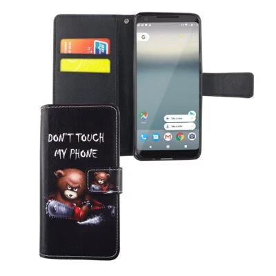 Custodia cellulare Protezione per Google Pixel 2 Cover Borsa Wallet - Immagine 1 di 4