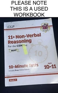 USED 11+ CGP 11 Plus CEM Practice Books with Assessment Tests - Ages 10-11 Yr 6 - Picture 1 of 13