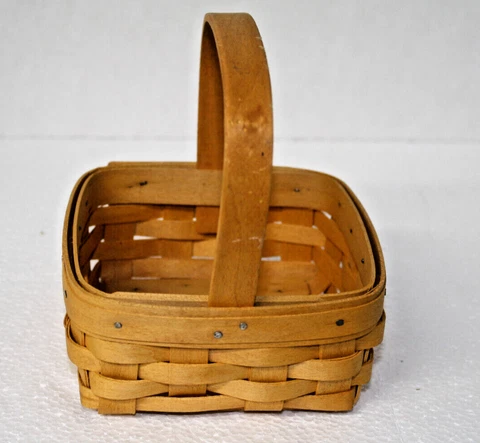 963-Longaberger Tarragon Booking Warm Brown Basket Cover