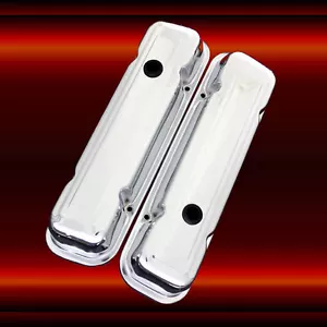 Chrome Valve Cover Set for Pontiac 326 350 400 428 400 455 Pontiac Engines - Picture 1 of 1