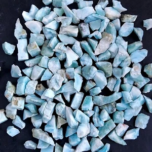 Lote de 145 piezas 507 quilates larimar azul natural crudo piedras preciosas ásperas sin pulir 8 mm #2481 - Imagen 1 de 6