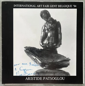 Signed, 1994, Aristidis Patsoglou, Artist Info Brochure, Art Fair Gent Belgium - Picture 1 of 5