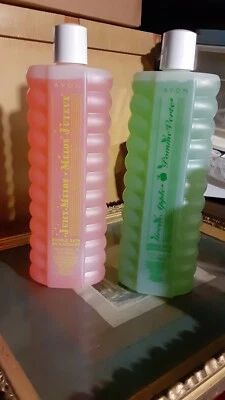 Avon Green Apple & Juicy Melon Bubble Bath Jumbo Size 24oz NEW SEALED NOS Rare - Image 1 of 4