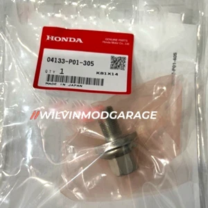 Genuine Crankshaft Pulley Bolt D16 Honda Civic 1988-2000 04133-P01-305 Japan OEM - Picture 1 of 7