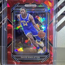 PACK FRESH 2023-24 Panini Prizm Draft Picks DAVID SINGLETON RC Red ICE UCLA #16