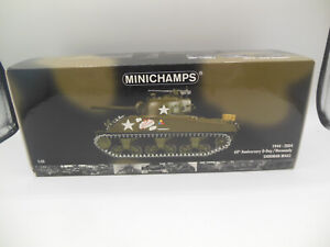 Rare Minichamps 350 040002 Sherman M4A3 June 6th 1944 60th Anniversary D-Day USA