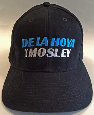 Oscar de la Hoya vs. Shane Mosley Gorra de Béisbol Boxeo Lucha Nueva Foto 1 de 2
