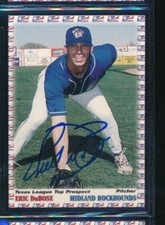 1999 Grandstand Texas League Prospects Eric Dubose signed auto autograph swsw6