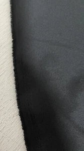 Black Double Crepe Fabric Material 225cm x 116cm - Picture 1 of 4