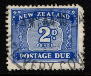 New Zealand 1939 1949 2d Postage Due perf 15 x 14 SGD43 Used see note - Bild 1 von 1