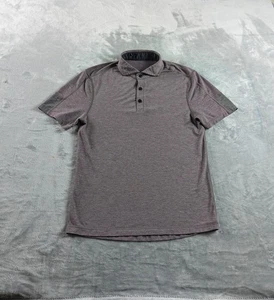 Lululemon Poloshirt Herren Small grau lila meliert Performance sportlich LESEN - Bild 1 von 7