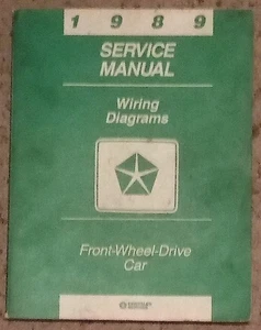 Chrysler 1989 Service Manual Front Wheel Drive Car Wiring Diagrams - Bild 1 von 2