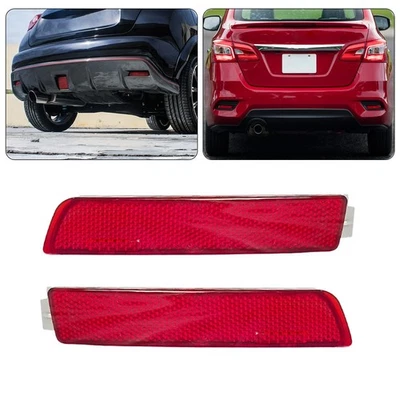 Juego de reflectores de parachoques trasero para Nissan Sentra 2013-2018 izquierda y derecha 2 piezas Foto 1 de 4