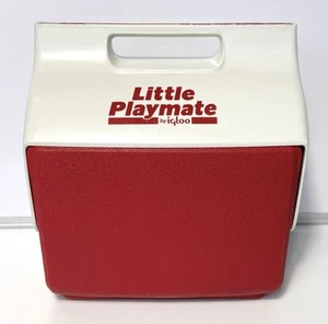 Little Playmate Cooler by Igloo Personal Cooler Lunch 6 Pack Red &White. - Picture 1 of 9