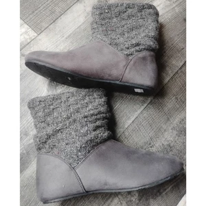 Bearpaw Women's Size 7 Knit  & Sheepskin Footbed Ankle Boots, NWT - Picture 1 of 12