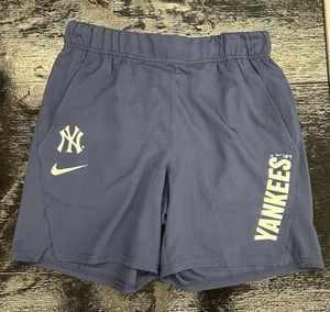NY YANKEES NAVY NIKE ON FIELD APPAREL SHORTS MENS SIZE S CLEARANCE SALE NWT - Picture 1 of 6