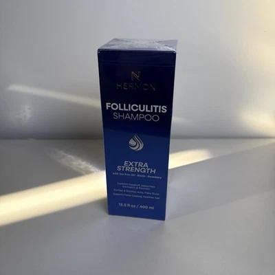Hermon Folliculitis Shampoo for Psoriasis,Dandruff&Itchy Scalp Tea Tree & Biotin - Image 1 of 4