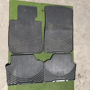 2000-2005 BMW 3 Series 323I 325I 328I 330I E46 BLACK RUBBER FLOOR MATS OEM - Picture 1 of 6