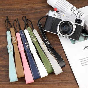 PU Leather Anti-slip Camera Hand Wrist Strap for Fujifilm Sony Canon Nikon - Picture 1 of 29