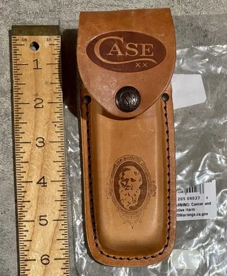 Case XX Pocket knife Leather Belt Sheath Size Large 5.5 inch JOB - Image 1 of 3
