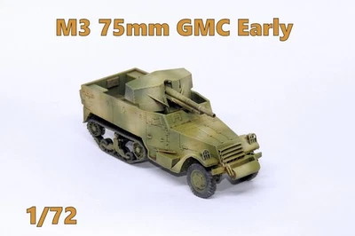 PRO BUILT 1/72 M3 75mm Halftrack GMC Early - ready model -NEW!!! - Image 1 of 4