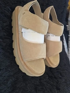 Koolaburra by UGG Women Suede Adjustable Sandals TINI $65 {&} - Picture 1 of 10