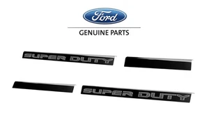 2017-2022 Super Duty Crew Cab Black Platinum Stainless 4pc Door Step Sill Plates - Foto 1 di 4