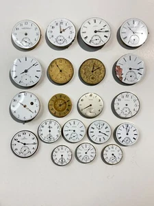 Antique Pocket Watch Movements Lot Of 20, Pre-Owned, Untested (30-#17) - Picture 1 of 7