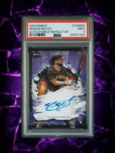2024 Topps Finest - Finest Autographs Purple Refractor #FA-MMC Mason McCoy /125 - Picture 1 of 2