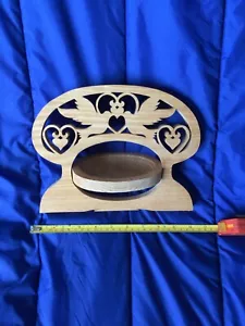 Decorative Wood Carved Basket - Love Birds - Picture 1 of 5