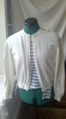 Lilly Pulitzer Girls size 14 yr White Cotton Cardigan Sweater Foto 1 de 4