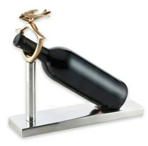 Nima Oberoi Lunares Dove Wine Rest in Silver/Gold - Picture 1 of 2